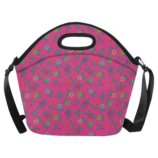 Berry Flowers Neoprene Lunch Bag