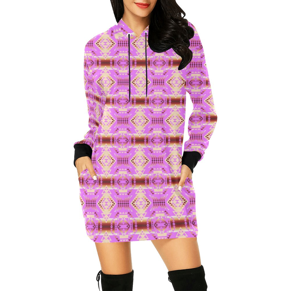 Gathering Earth Lilac Hoodie Dress