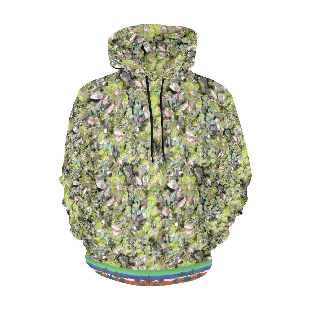 Culture in Nature Green Leaf Hoodie for Women
