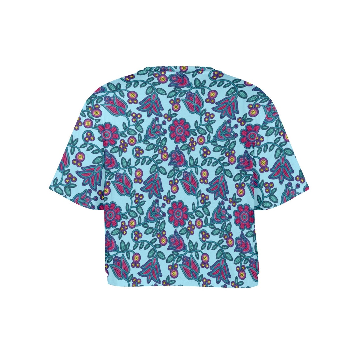 Beaded Nouveau Marine Crop Top