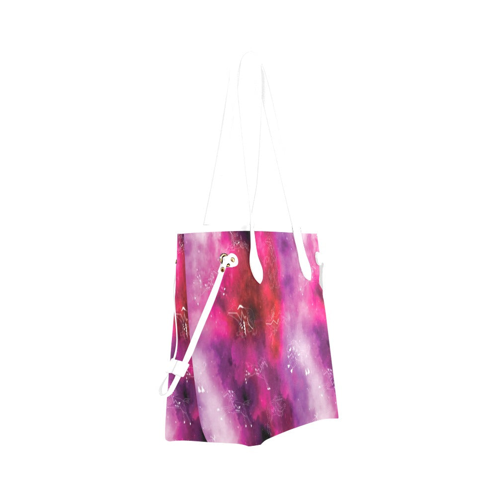 Animal Ancestors 8 Gaseous Clouds Pink and Red Clover Canvas Tote Bag