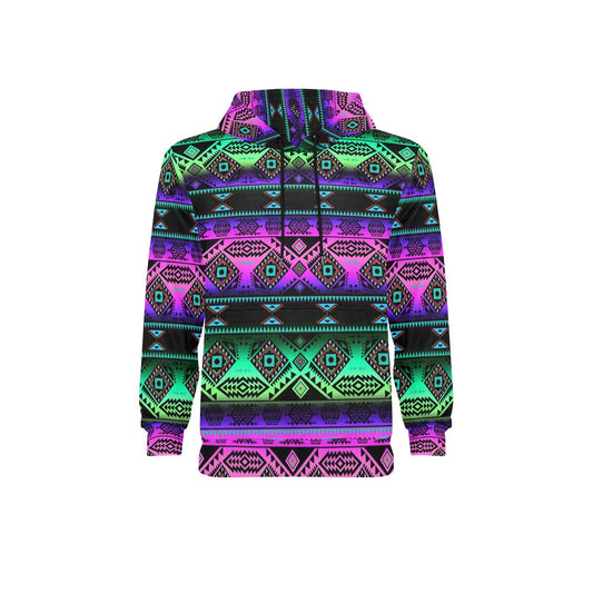 California Coast Sunrise Fleece Hoodie