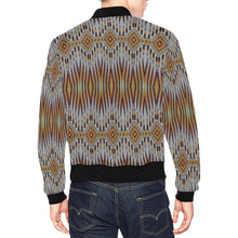 Load image into Gallery viewer, Fire Feather White Bomber Jacket for Men
