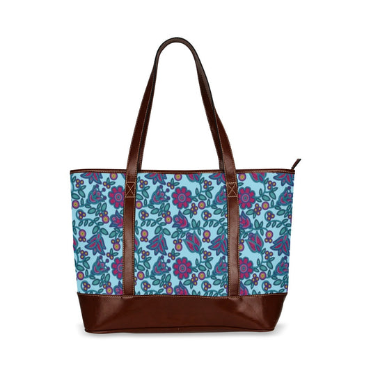 Beaded Nouveau Marine Tote Handbag