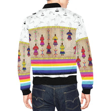 Load image into Gallery viewer, Ledger Round Dance Clay Bomber Jacket for Men
