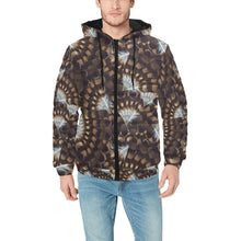 Load image into Gallery viewer, Hawk Feathers Men&#39;s Padded Hooded Jacket
