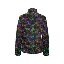 Load image into Gallery viewer, Floral Elk Women&#39;s Stand Collar Padded Jacket
