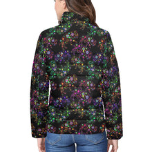 Load image into Gallery viewer, Floral Buffalo Women&#39;s Stand Collar Padded Jacket
