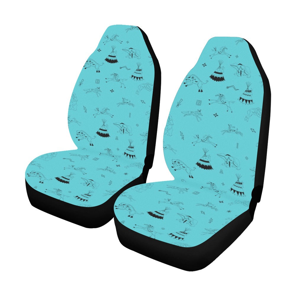 Ledger Dabbles Torquoise Car Seat Covers (Set of 2)