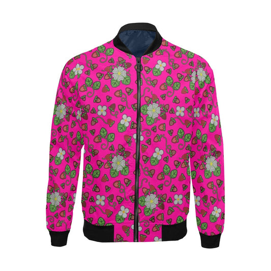 Strawberry Dreams Blush Bomber Jacket