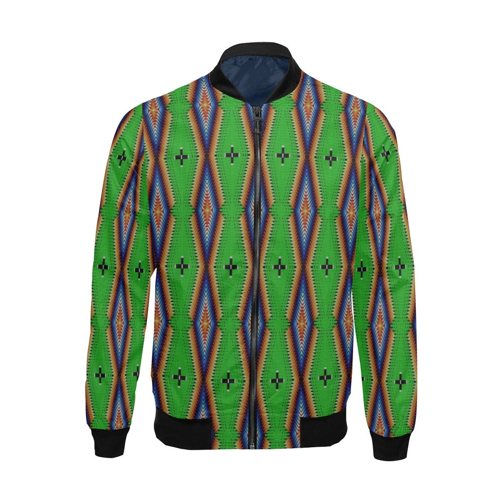 Diamond in the Bluff Lime Bomber Jacket for Men