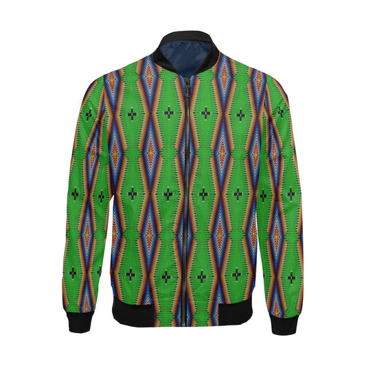 Diamond in the Bluff Lime Bomber Jacket