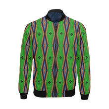 Load image into Gallery viewer, Diamond in the Bluff Lime Bomber Jacket for Men
