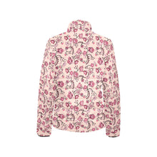 Load image into Gallery viewer, Floral Amour Women&#39;s Stand Collar Padded Jacket
