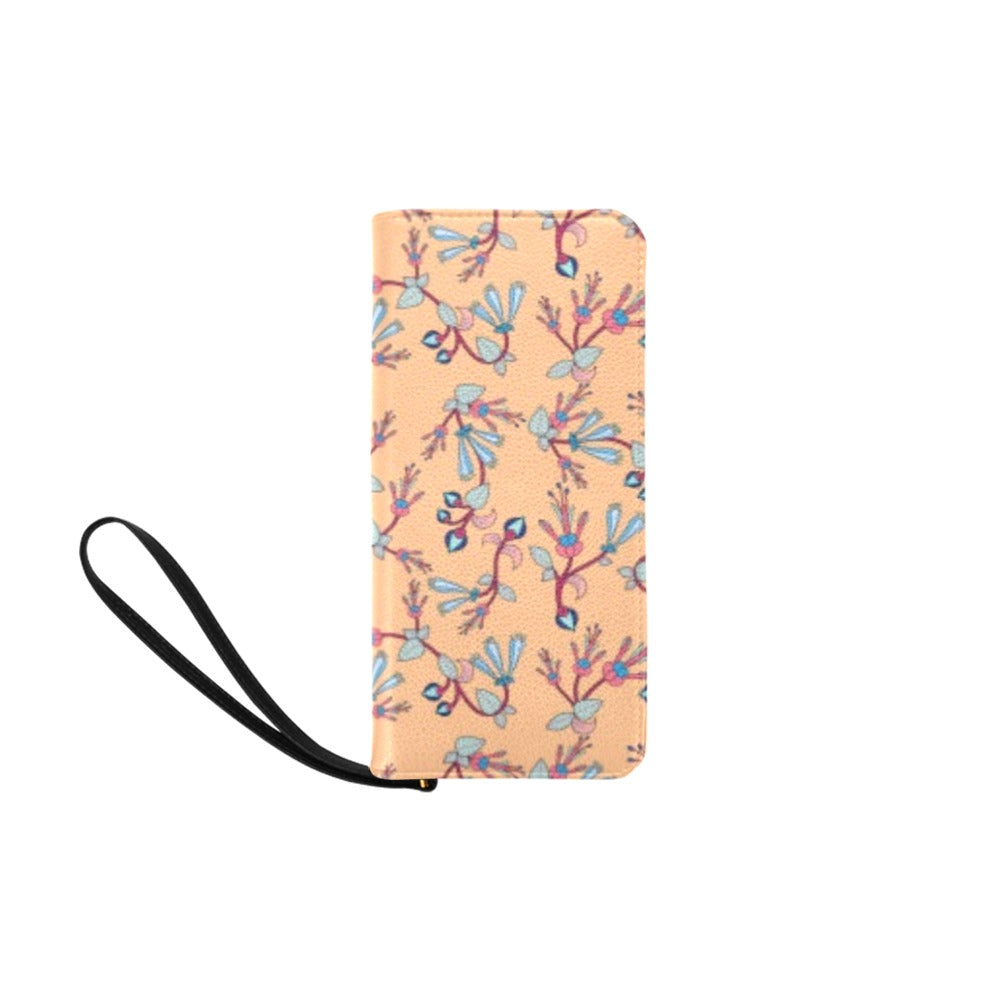 Swift Floral Peache Women's Clutch Purse