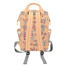 Load image into Gallery viewer, Swift Floral Peache Multi-Function Diaper Backpack/Diaper Bag
