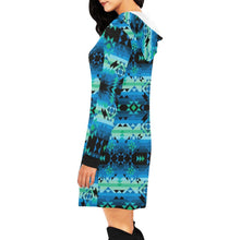 Load image into Gallery viewer, Green Star Hoodie Dress
