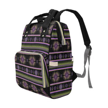 Load image into Gallery viewer, Evening Feather Wheel Multi-Function Diaper Backpack/Diaper Bag
