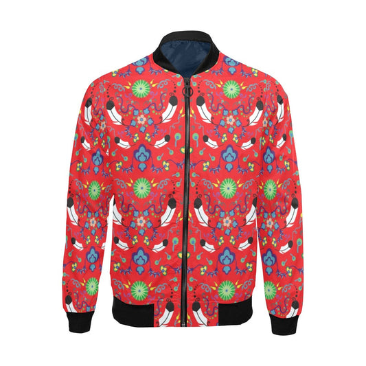 New Growth Vermillion Bomber Jacket