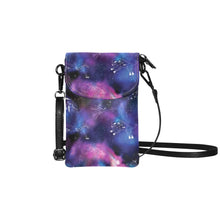 Load image into Gallery viewer, Animal Ancestors 1 Blue and Pink Small Cell Phone Purse
