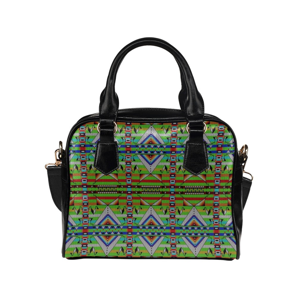 Medicine Blessing Lime Green Shoulder Handbag