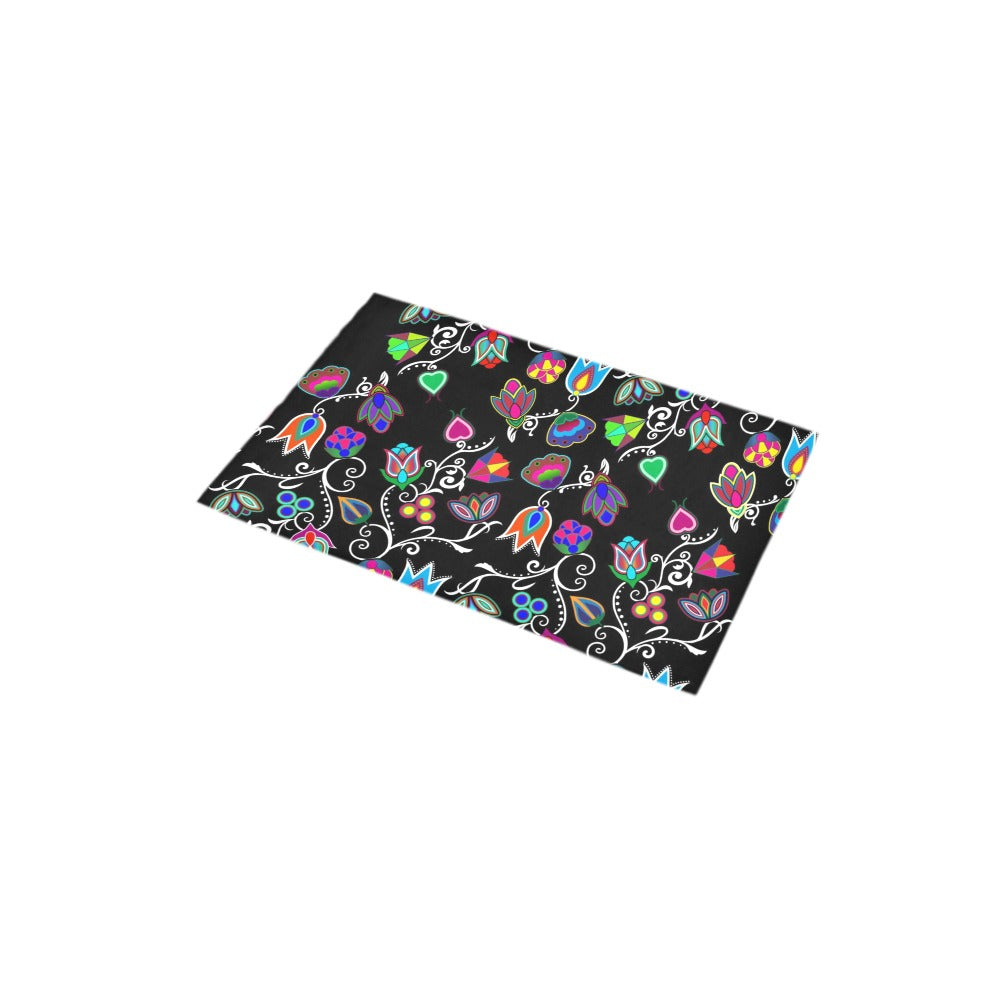 Indigenous Paisley Black Bath Rug 16''x 28''