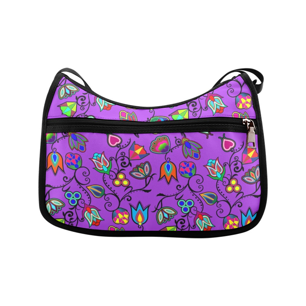 Indigenous Paisley Dark Orchid Crossbody Bags