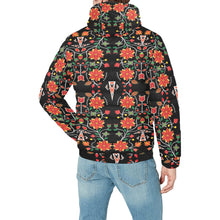 Load image into Gallery viewer, Floral Beadwork Six Bands Men&#39;s Padded Hooded Jacket
