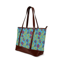 Load image into Gallery viewer, Beaded Nouveau Lime Tote Handbag
