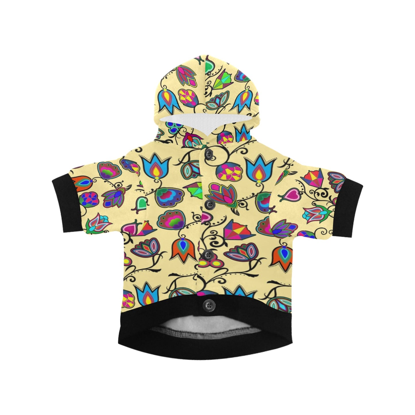 Indigenous Paisley Vanilla Pet Dog Hoodie