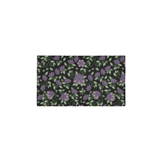 Purple Beaded Rose Bath Rug 16''x 28''