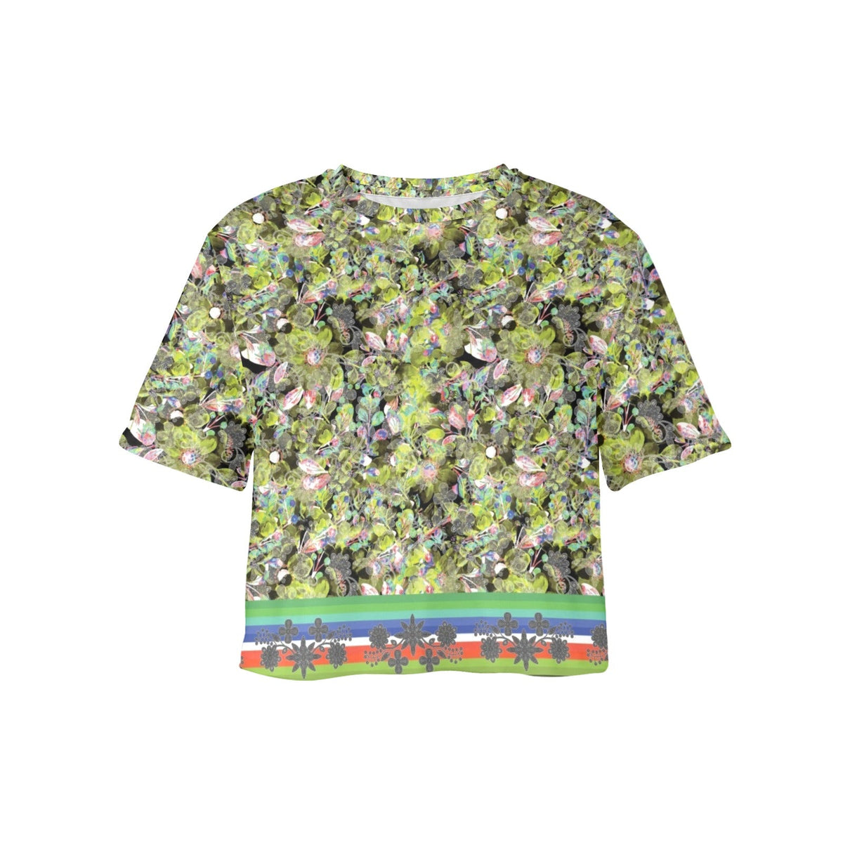 Culture in Nature Green Leaf Crop Top