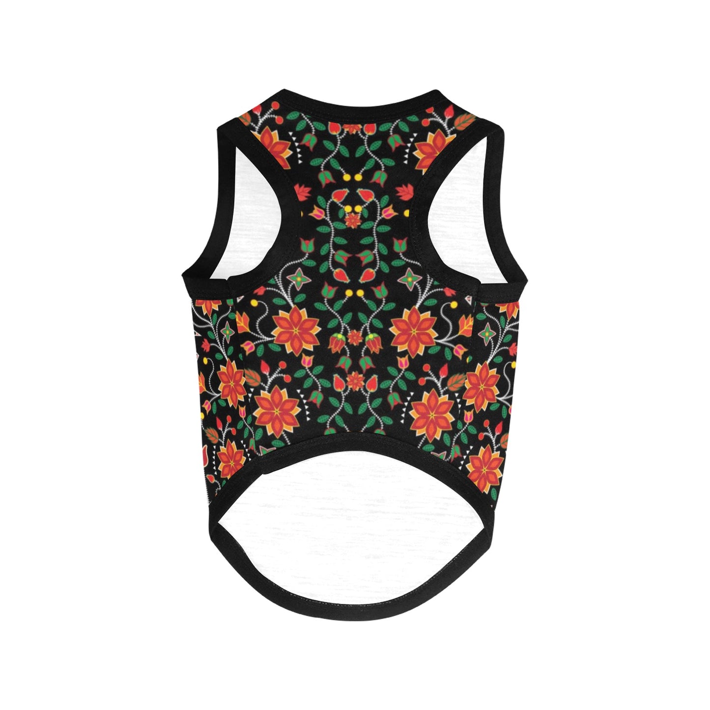 Floral Beadwork Six Bands Pet Tank Top