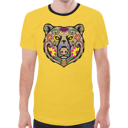 Bear Spirit Guide Yellow T-shirt for Men