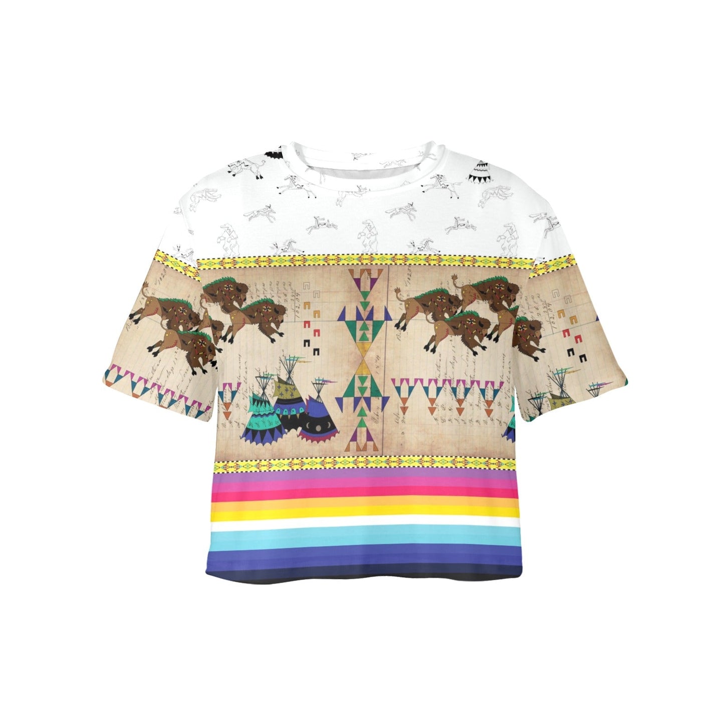 Buffalos Running Crop Top