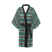 Load image into Gallery viewer, Cree Confederacy White Kimono Robe
