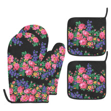 Load image into Gallery viewer, Kokum&#39;s Revenge Black Oven Mitt &amp; Pot Holder
