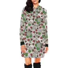 Load image into Gallery viewer, Strawberry Dreams Bright Birch Hoodie Dress
