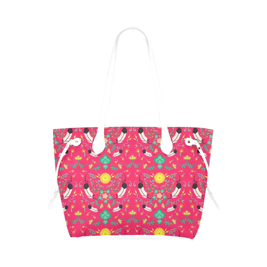 New Growth Pink Clover Canvas Tote Bag