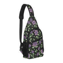 Load image into Gallery viewer, Purple Beaded Rose Chest Bag
