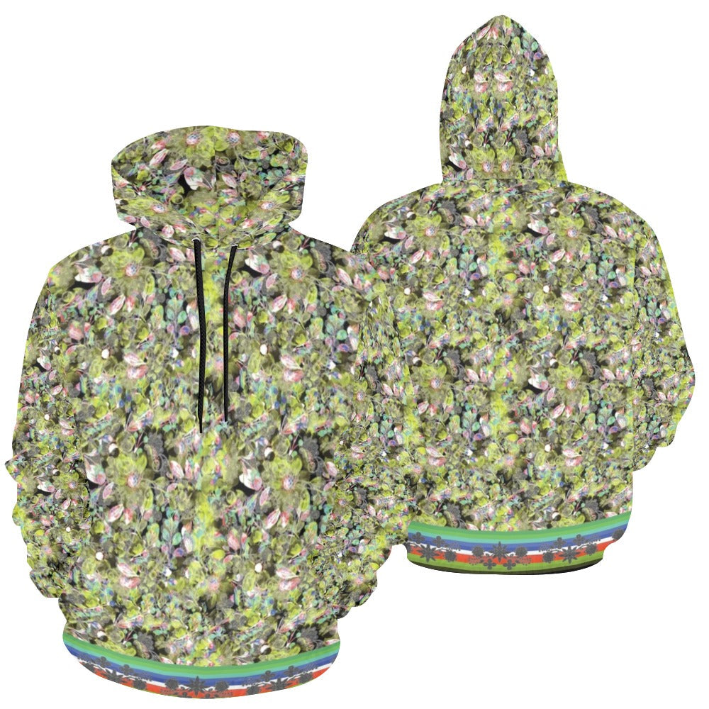 Culture in Nature Green Leaf Hoodie for Women