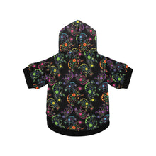 Load image into Gallery viewer, Neon Floral Bears Pet Dog Hoodie
