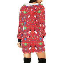 Load image into Gallery viewer, New Growth Vermillion Hoodie Dress
