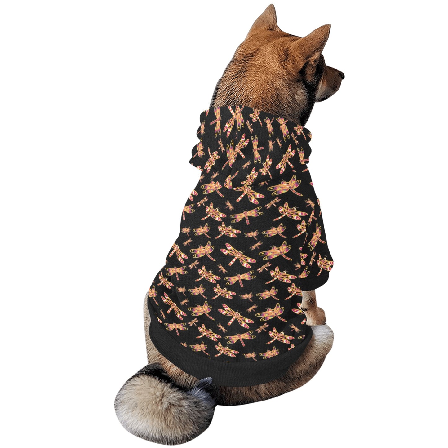 Gathering Yellow Black Pet Dog Hoodie