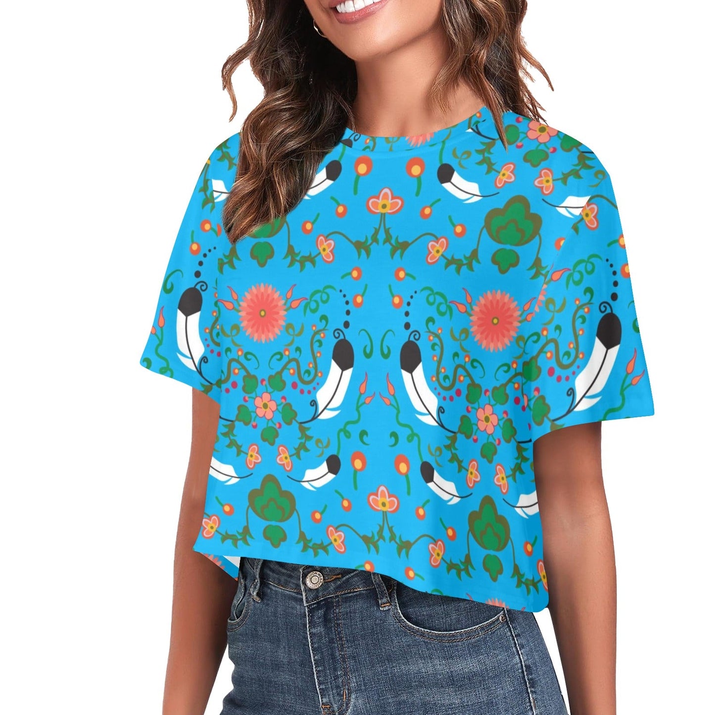 New Growth Bright Sky Crop Top