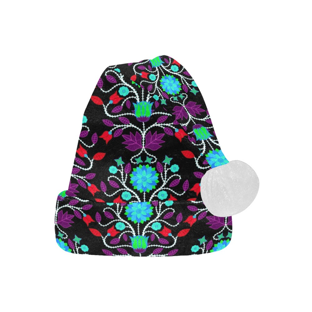 Floral Beadwork Four Clans Winter Santa Hat