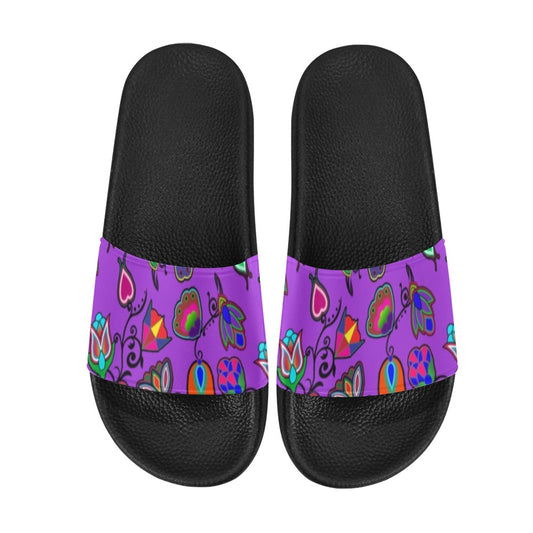 Indigenous Paisley Dark Orchid Women's Slide Sandals