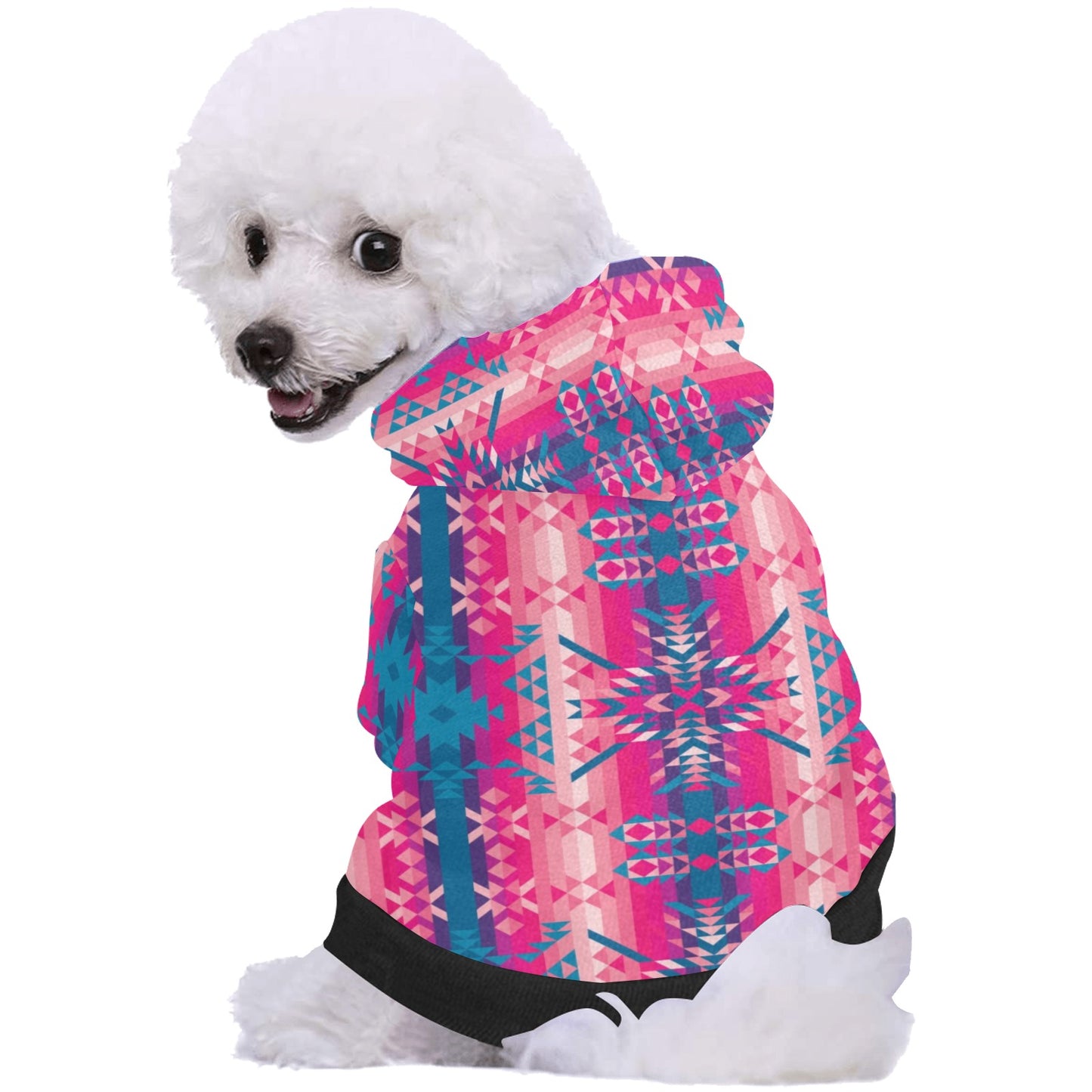 Desert Geo Blue Pet Dog Hoodie