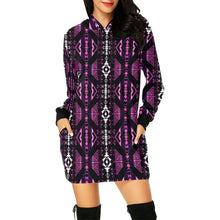 Load image into Gallery viewer, Upstream Expedition Moonlight Shadows Hoodie Dress
