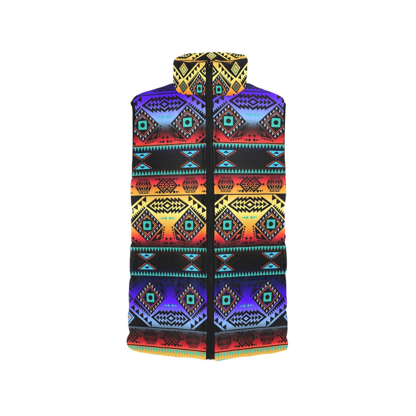 California Coast Sunset Women's Padded Vest Jacket